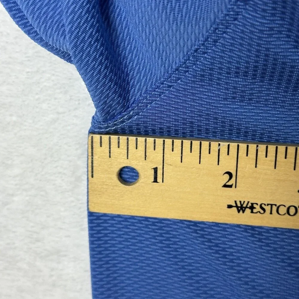 Nike Golf Blue‎ Short Sleeve Sphere Dri-Fit Diamond Polo Shirt Men's XL 35055464